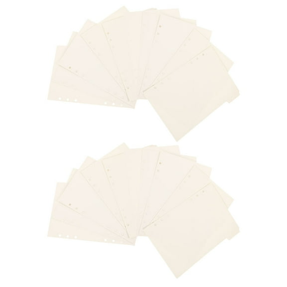 20 Pcs Index Separator Page Binders Dividers File Cabinet Tabs White
