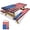 B, variant on SLUMLOVE Picnic Table Cover with Bench Covers, Waterproof Fitted Camping Tablecloth Set 72"x30", Dollar Print
