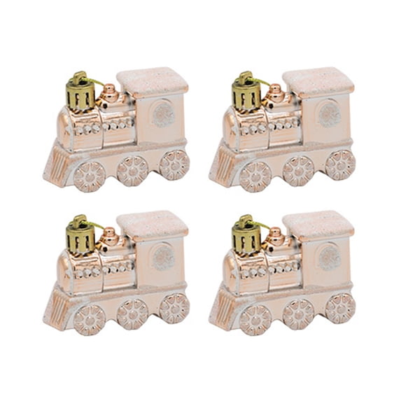 Train Hanging Pendants 4pcs Mini 2*2.4in Christmas Tree Decoration Ornament XMAS Decoration Christmas Tree Hanging