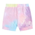 thumbnail image 6 of KYAIGUO 2Pcs Boys Girls Summer Hooded Tracksuit Set for Newborn Baby,Toddler Tie-Dye Pullover Sleeveless Sweatshirt Top +shorts Pants Two-Piece Set for 3M-24M, 6 of 8