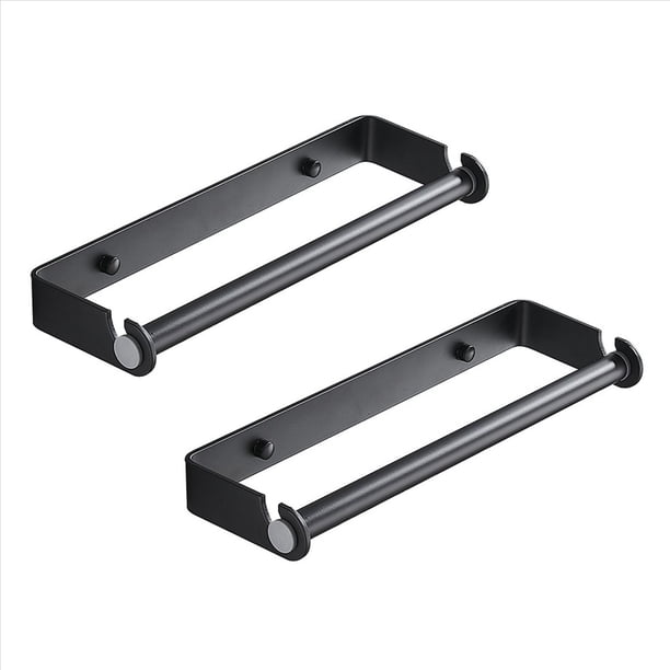 2X Soporte para Toallas de Papel Debajo del Gabinete para Cocina, Soporte para Toallas de Papel para Montaje en Pared Soporte para Rollos de Papel, Soporte para Toallas de Papel