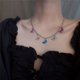 thumbnail image 2 of Collar de estado de ánimo con colgante de corazón que cambia de color para niñas, collar que cambia de color con la temperatura en cadena de plata, latón, sin piedras preciosas, 2 of 6