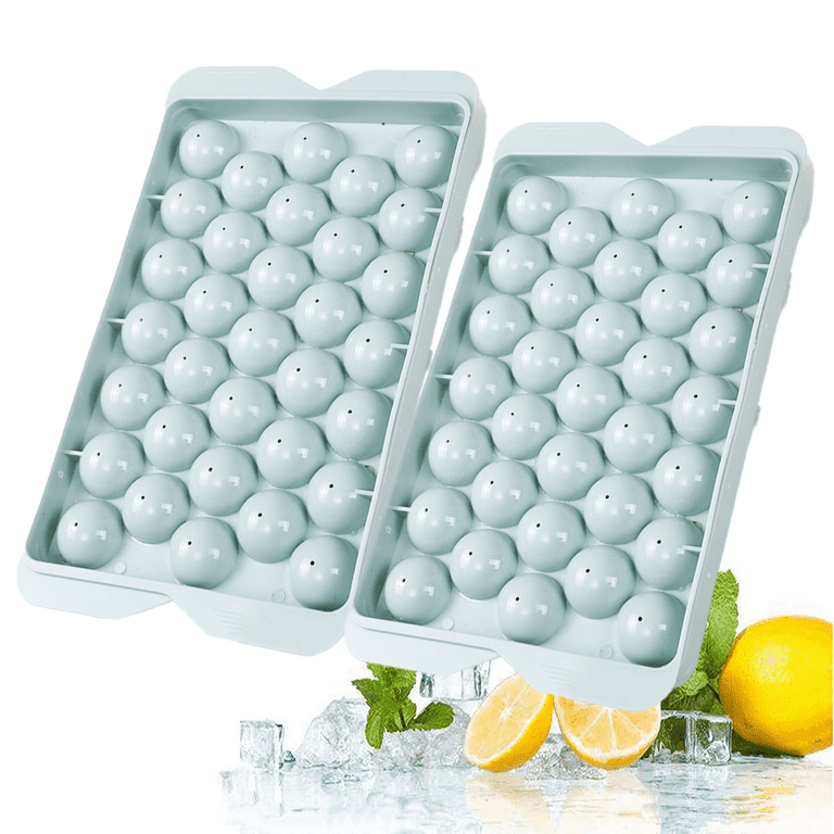 Combler Mini Ice Cube Tray with Lid and Bin, Ice Trays for Freezer 3 Pack, Upgraded 123x3 Pcs Small Round Ice Cube Trays Easy Release, Mini Ice Maker