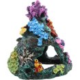 thumbnail image 1 of Decorated 6 Inch Coral Fish Tank Aquarium Resin Decorated Cave for Sleeping Rest Hidden Fish Shelter and Playing, 1 of 4