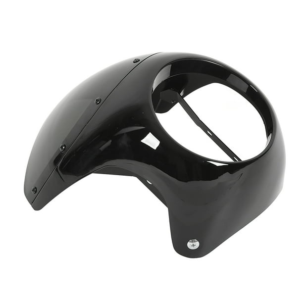 Carenado de Faro de Motocicleta, ABS Carenado de Faro Delantero Cubierta de Modificación de Parabrisas de Motocicleta Apto para Motocicletas Equipadas Con Faros Redondos de 7in