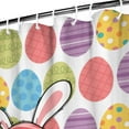 thumbnail image 3 of Happy Easter Shower Curtain, Easter Eggs Shower Curtains for Bathroom, Easter Farmhouse Holiday Bathroom Home Decor, Waterproof Fabric with Hooks 72X72 Inch, 3 of 4