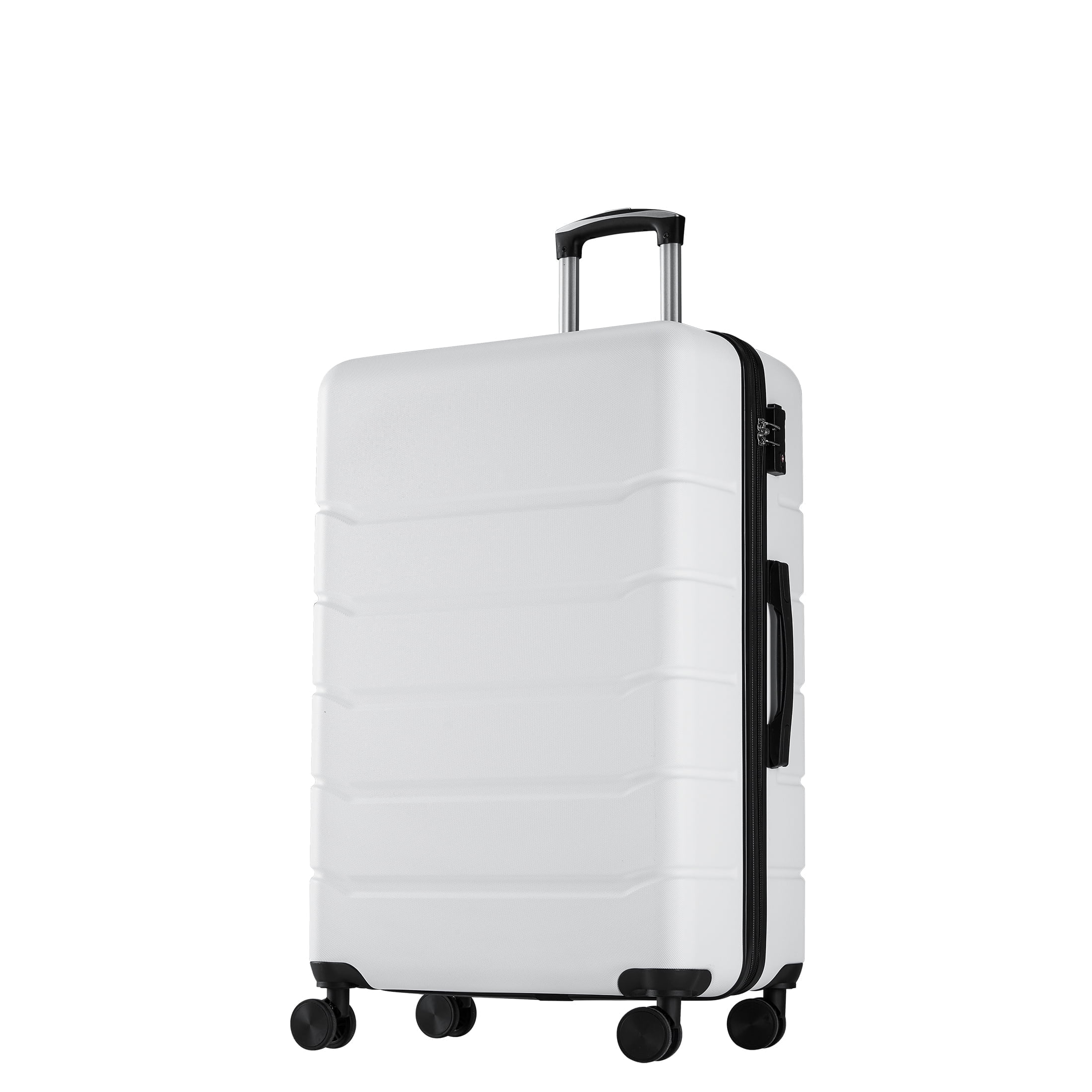 edx 20-Inch Hardside Carry-On Luggage with Spinner Wheels, White photo 1