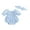 Blue, variant on Suealasg Infant Baby Girl Summer Jumpsuit Solid Color Puff Sleeve Ruffled Romper Bodysuit +Headband 0-18 Months Infant Girls Outfits