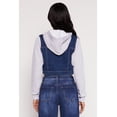 thumbnail image 4 of Womens WAX Distressed Hooded Jean Jacket, 4 of 4