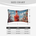 thumbnail image 4 of Gukieu Tomato Field Bottle Print Plush Pillow Cover, Hidden Zipper Pillow Protector without Pillow Core, Suitable for Bedroom, Office, Car Decoration-20"x30", 4 of 6