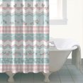 thumbnail image 4 of Pioneer Flower Floral Print Pattern Shower Curtain 72"x72", Bathroom Decorative Shower Curtain Set with 12 Hooks, Waterproof Washable, 4 of 6