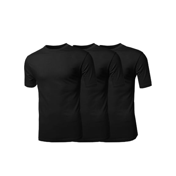 FashionOutfit Men's Basic Solid Various Color Crew Neck Short Sleeves Tee