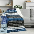 thumbnail image 2 of Christmas Birthday Blanket Gifts for Son from Mom - To My Son Blanket Gifts 50x60, 16 18 21 Birthday Gift, Sons Blanket Graduation Wedding Gifts, Son Blanket from Mom, Gifts for Teen Boys Adult Son, 2 of 6