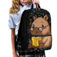 thumbnail image 3 of Uourmeti Math Science Doodle Pattern Backpack for Kids, 17 Inch Large Capacity Comfortable To Touch School Travel Bag for Hiking Daily Use, 3 of 6