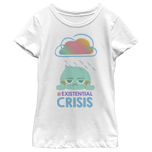 Girl's Soul 22 Cloudy Crisis  Graphic Tee White Small