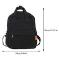thumbnail image 3 of Lona Casual Mochila Bandolera Estudiante Mochila Campus Negro, 3 of 7