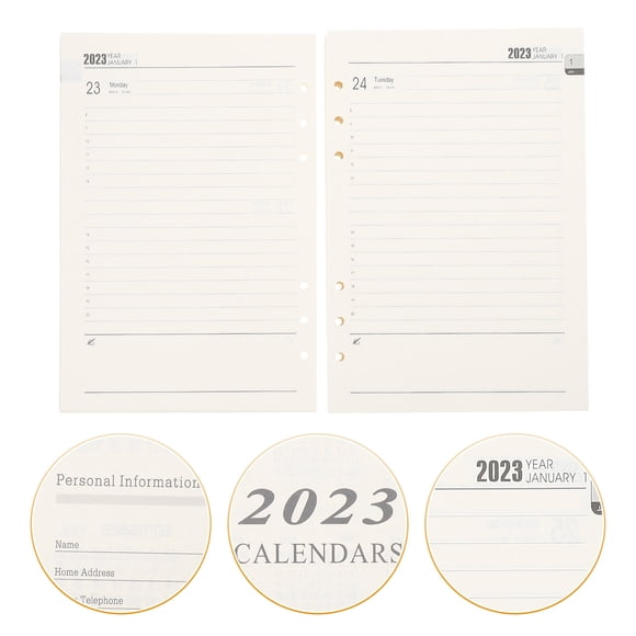 WEUVEB 1Set White Lined Paper Professional Loose Leaf Paper for Writing and Planning Use