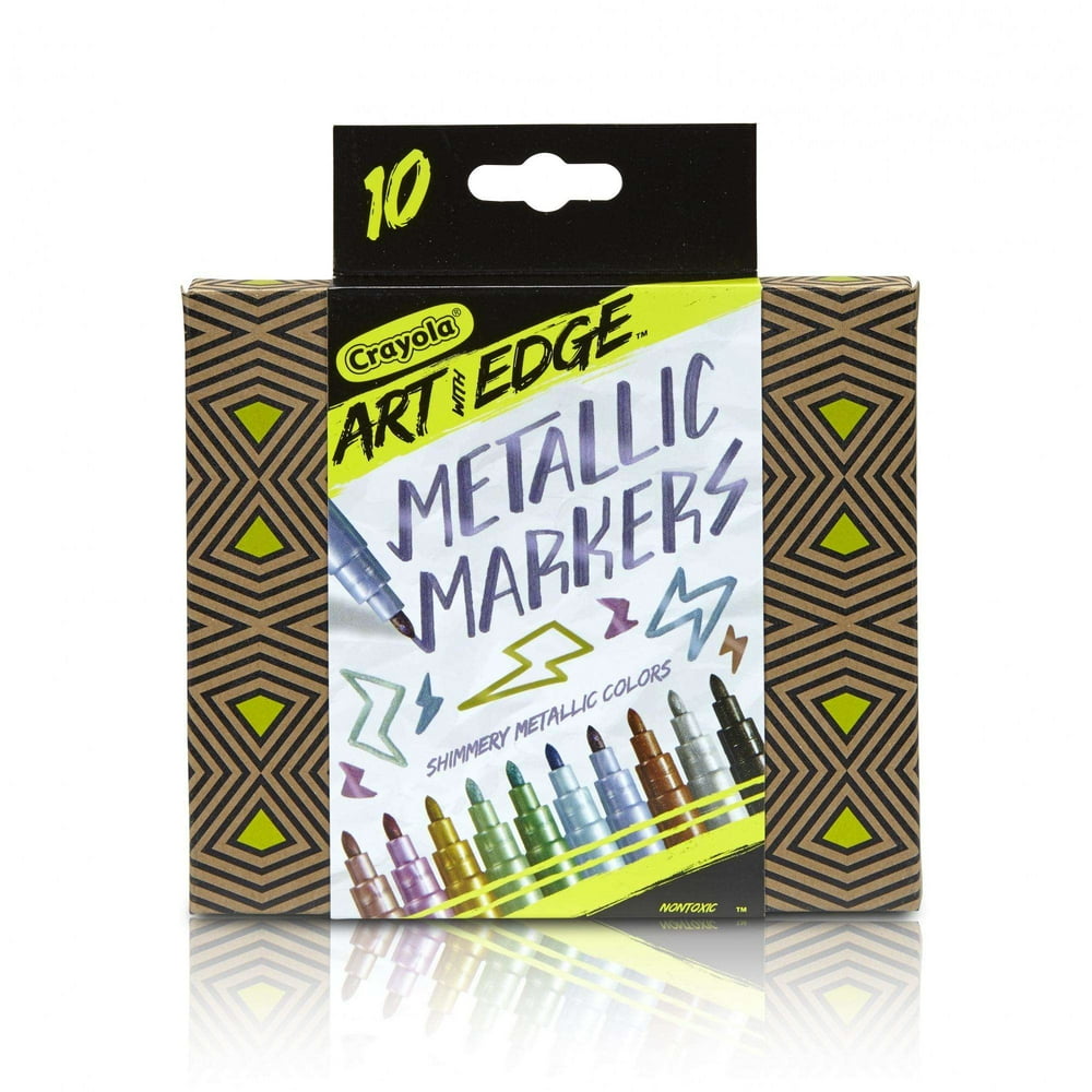 Crayola Art With Edge Metallic Markers, 10 Count