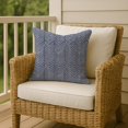 thumbnail image 5 of Creative Products Scribble Chevron Blue 16 x 16 Indoor / Outdoor Pillow, 5 of 8