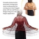 thumbnail image 3 of Sonducket Bufanda para mujer, bufandas, chales con borlas de flores, elegante capa nupcial para dama de honor, capa de boda, chal Vintage Ropa, zapatos y accesorios Miscelánea Camello, 3 of 6