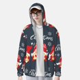 thumbnail image 2 of Kdxio Three Cute Christmas Gnomes Print Women Men Sun Protection UPF 50+ Jackets Zip Up Long Sleeve Hoodie Hiking Lightweight with Pockets, 2 of 7