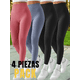 thumbnail image 5 of Pack 4 Colores Leggins Faja Termicos Afelpados Unitallas Yoga, 5 of 9