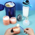 thumbnail image 5 of Baderke 2 Pcs Protein Powder Container with Funnels Stand, 4 Stackable Leakproof Protein Powder Dispenser, Portable Keychain Powder Container for Workout, Fitness, Travel, 5 of 12
