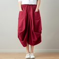 thumbnail image 2 of EDFBUYKRS Female Skirts Long Maxi Skirt Set for Women Women's Skirt Ethnic Style Cute Loose Skirt, 2 of 9