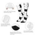 thumbnail image 6 of Easygdp Doodle Cute Cat Soccer Socks Sport Knee High Socks Calf Compression Athletic Socks for Men and Women, 6 of 9