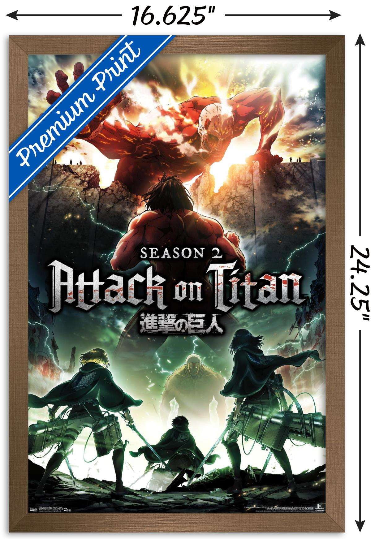 Attack on Titan - Season 2 Teaser One Sheet Wall Poster, 22.375