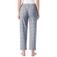 thumbnail image 3 of Womens Plaid Pajama Bottoms Elastic Waist with Pockets Long Sleepwear Lounge Pants XS Blue Plaid, 3 of 5