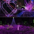 thumbnail image 5 of 9.8ft x 6.6ft 200 LED Christmas Net Lights, 8 Modes Mesh Fairy Christmas Lights, Net String Christmas Lights for Xmas Tree Decorations (Purple), 5 of 6
