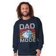 thumbnail image 3 of Funny Papa Smurf Cartoon Dad Mode Men's Crewneck Sweatshirt Brisco Brands S, 3 of 6