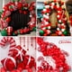 thumbnail image 3 of Kit de arco de guirnalda de globos de Navidad 172 piezas con globos de caramelo rojo blanco de Navidad Caja de regalo Globos Globos de estrella roja para decoraciones de fiesta de Navidad Adepaton HMYH596, 3 of 5