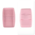 thumbnail image 4 of Unique Bargains Square Makeup Sponge Brush Cleaner 1 Pc Pink, 4 of 5