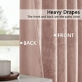 thumbnail image 4 of Crushed Velvet Curtains with Rod Pocket Luxurious Thermal Insulated Soundproof Drapes for Office, Soft and Durable Light-Filtering Window Treatments, 2 Panels, 4 of 8