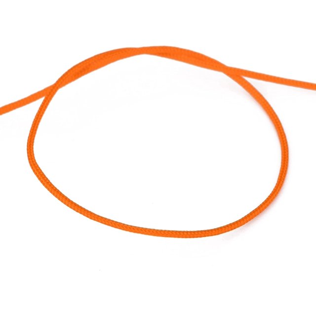 100 Yards Braided Nylon Cord 0.8mm Nylon String Bracelet String Chinese Knotting Cord Beading Thread Jewelry Cord with Spool for Jewelry Making Braided Necklaces(Dark Orange)