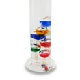 thumbnail image 2 of Exquisite 22-Inch High Glass Galileo Thermometer: Featuring 11 Colored Liquid-Filled Bubbles for Precision Temperature Readings and Decorative Elegance in Home or Office, 2 of 4