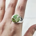 thumbnail image 4 of Green Copper Turquoise Mens Ring, Natural Green Copper Turquoise, Silver Jewelry, 925 Silver Ring, Birthday Gift, Heavy Mens Ring, Plain Solid Boyfriend Ring, Christmas, Simple Mens Signet Ring, 4 of 8