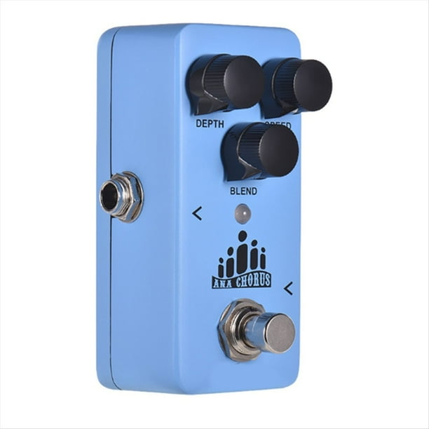 Mini Pedal de Guitarra ANA CHORUS, Procesador Analógico de Efectos de Chorus, Carcasa Metálica y Bypass Real.