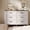 6 Drawer- Retro, variant on Dresser for Bedroom, Asofer 6-Drawer White Dresser with Metal Handle, Chest of Drawers for Living Room