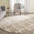 thumbnail image 2 of SAFAVIEH Montreal Lennart Geometric Quatrefoils Shag Area Rug, Beige/Ivory, 8' x 10', 2 of 10
