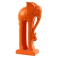 thumbnail image 2 of Ceramic Standing Elephant Figurine with Long Legs on Base SM Matte Finish Orange, 2 of 2