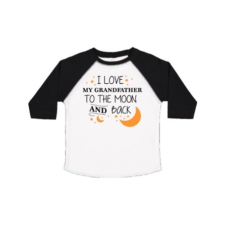 

Inktastic I Love My Grandfather To The Moon and Back Gift Toddler Boy or Toddler Girl T-Shirt