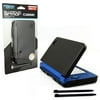 KMD Aluminum Armor Case & Dual Stylus Set For Nintendo DSi XL, Cosmo Black