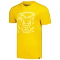 thumbnail image 2 of Unisex Sportiqe Gold Memphis Grizzlies Bear Baller Tri-Blend Comfy T-Shirt, 2 of 3