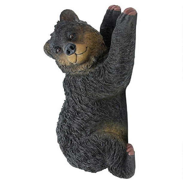 13" Bear Cub Climbing A tree Sculpture
