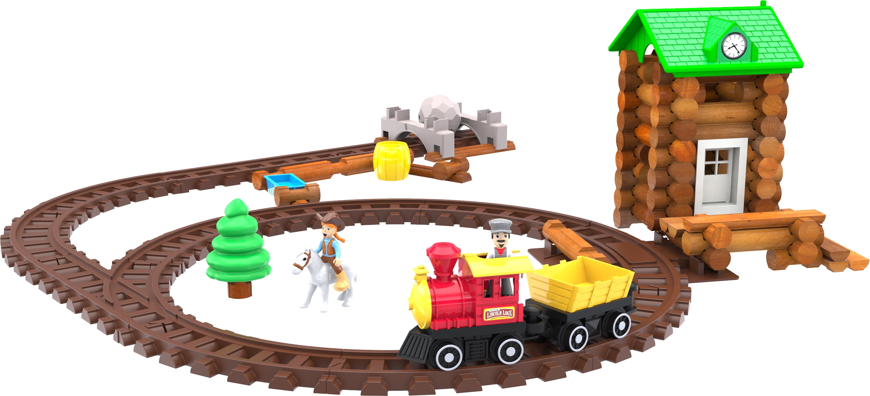 lincoln log train set