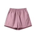thumbnail image 5 of Kids Toddler Boys Girls Shorts Elastic Waist Plaid/Striped Elastic Waist Shorts Pants Bottoms Toddler Girls Clothes,Pink, 5 of 6