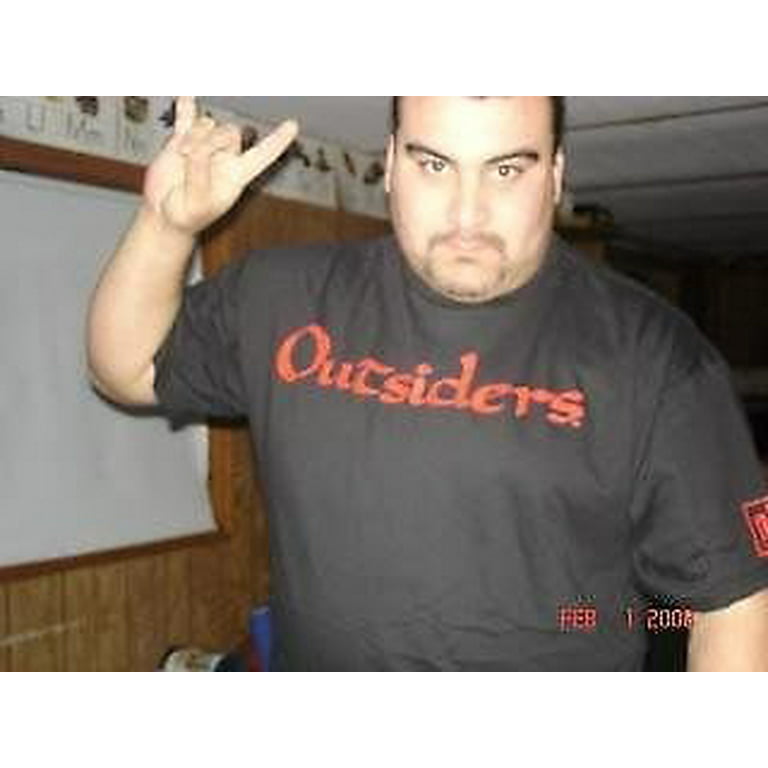 nWo Outsiders Red Logo Kevin Nash Scott Hall WCW Mens T-shirt L